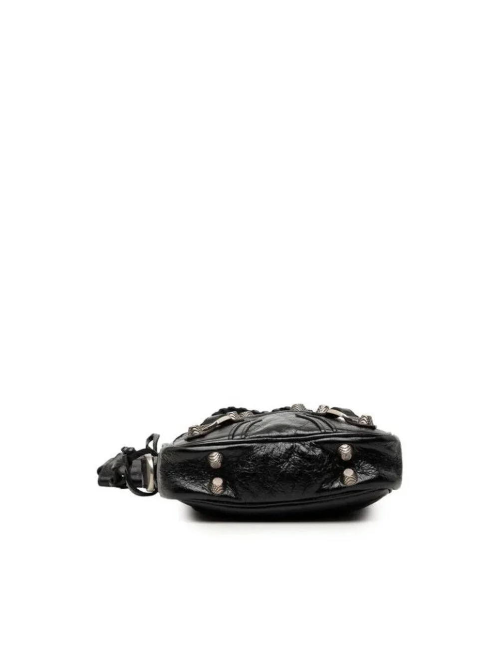 Balenciaga le Cagole Crossbody Shoulder Bag Black Leather